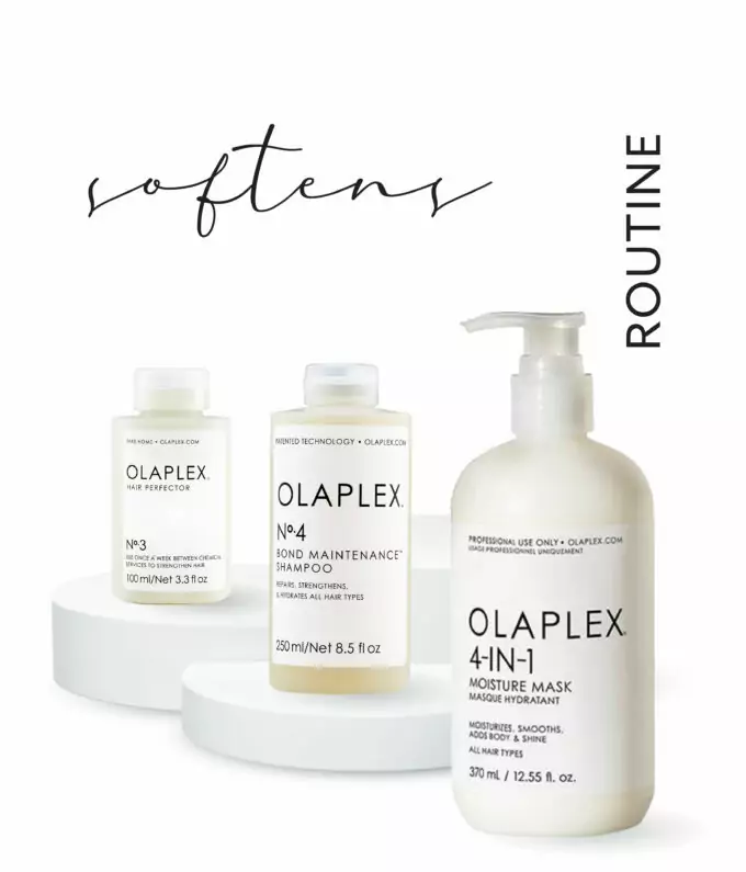 Routine Olaplex N4 °shampoing N°3 après-shampoing 4 en 1